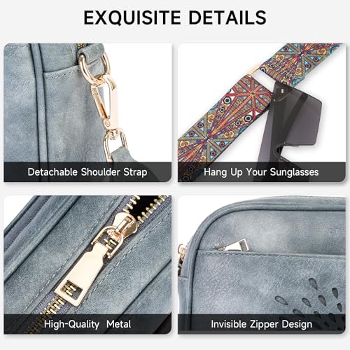 Image of APHISON Crossbody Bags for Women Trendy,Vegan Leather Small Crossbody Purses Shoulder Handbags with Adjustable Strap
