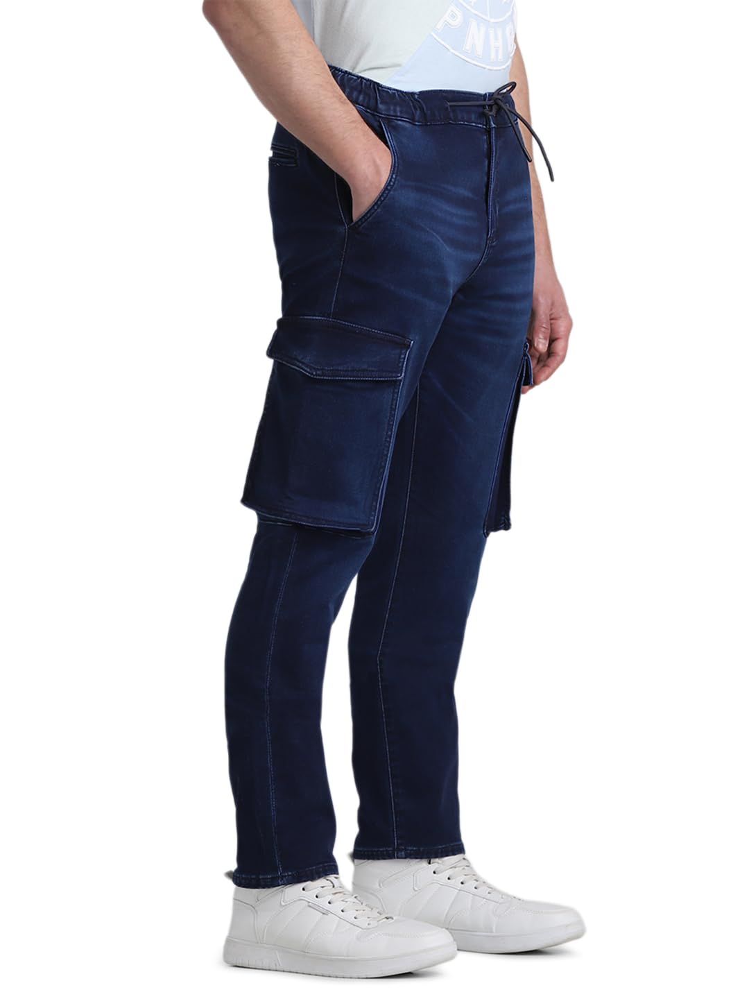 JACK & JONES Mens Blue Paul Anti Fit Low Rise Jeans