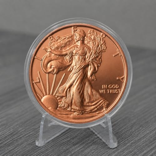 Image of Walking Liberty 1 oz 99.9% Pure Copper Round in Capsule