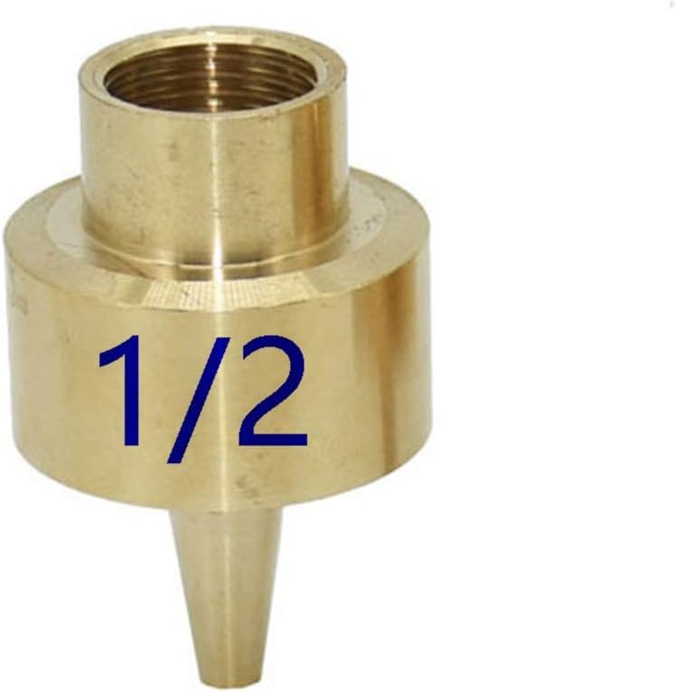 Spray Fountain Nozzle,Brass Fountain Spray Nozzle, Female 1/2" 3/4" Brass Ornamental Fountain Sprinklers Nozzles Sprinkler Nozzle for Garden Pond Landscape 7pcs (Color : Female1I2) (Color : Female1i2)