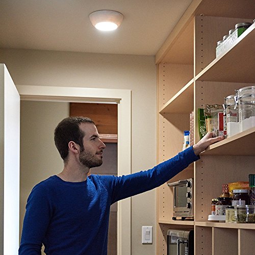 Beams MB990 300 Lumen LED UltraBright Wireless Battery Powered Motion Sensing Indoor/Outdoor Ceiling Light, 1-Pack, White - Image 6