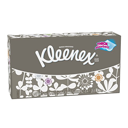 Kleenex Trusted Care Everyday Facial Tissues, Cube Box, 85 Tissues per Cube Box, 36 Pack