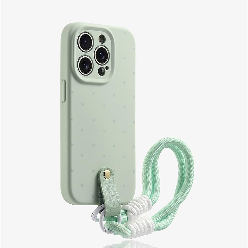 Coque de téléphone en cœur écran couleur iPhone 12 le cadeau idéal avec dragonne - 6