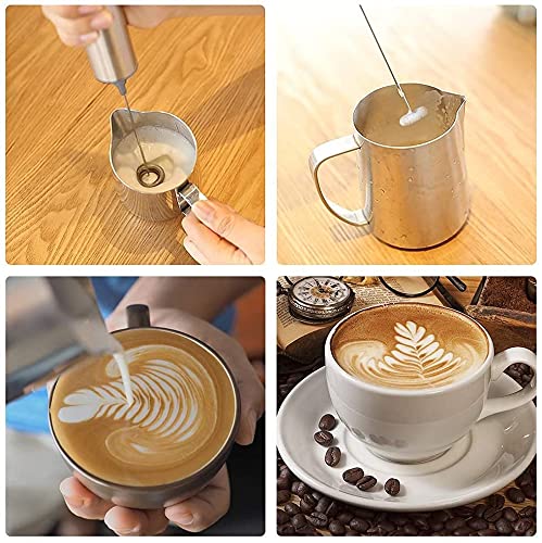 WPHGS Mildeo manual Fretro de mano Leche de mano Frother Café eléctrico Fabricante de espuma Cremoso Leche de espuma… - Imagen 4