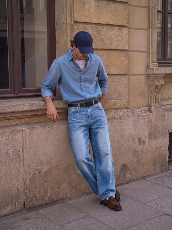 COOFANDY Baggy Jeans for Men Y2K Streetwear Wide Leg Cotton Denim Pants - Image 3