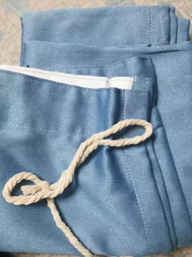 ユニベール 1級遮光 防炎 節電 省エネ 断熱 保温 無地 寝室 リビング カーテン 幅100cm×丈130cm スカイブルー/ダークグレー/ミルクティー色 1枚入り (スカイブルー（1枚入り）（100*130cm）) [4]