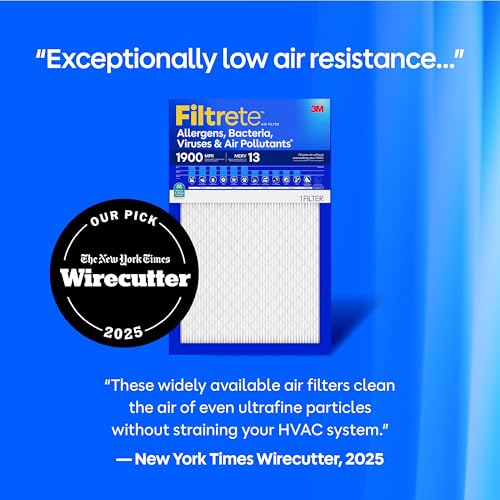 Filtrete 16x25x1 Air Filter, MERV 13 MPR 1900, Allergens, Bacteria, Viruses & Air Pollutants, 3-Month AC/Furnace Filter, Cleaner Air Reliable Airflow, 4 HVAC Filter (Act Size 15.62x24.62x0.78 in) - image 3