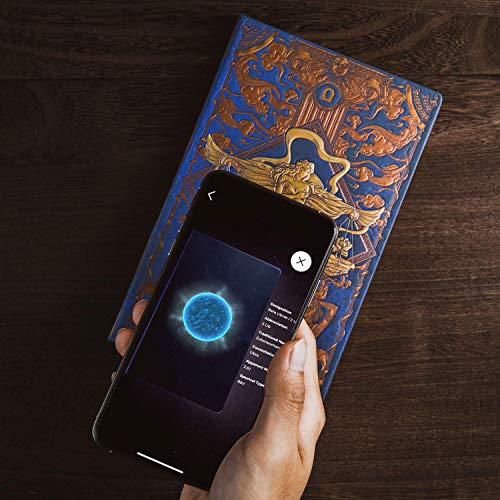 Astroreality: Zodiac 12 Constellation Astrology Notebook, Interactive Augmented Reality Experience, 8X5, 192 Pages Writing Pad Journal, Unruled Embossed Hardcover (Virgo) #TOP2