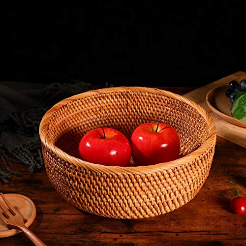 Cesta de frutas de tecido da Hemoton, bandeja de armazenamento de frutas e vegetais, cesto de armaze