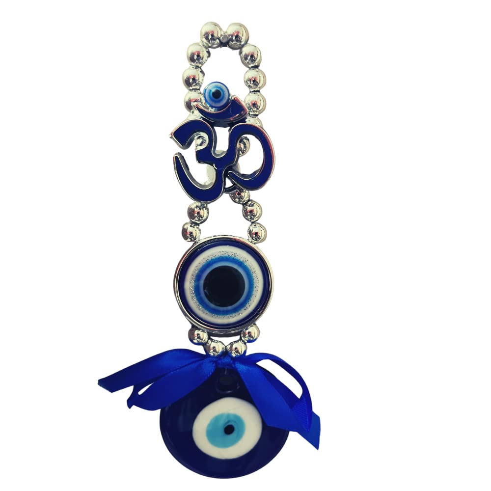 GJ OM Evil Eye Hanging for Home & Car | for Good Luck & Prosperity - Blue (B0BW69W85R) Amazon Price History, Amazon Price Tracker