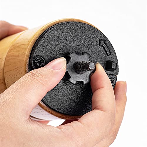 SXLCKJ Manuelle Kaffeemühle für den Außenbereich, verstellbares ganzes Holz, rutschfeste manuelle Kaffeemühle… – Bild 6
