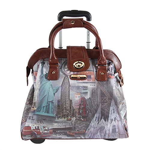 Nicole Lee Rolling Business Tote, New York, One Size Amazon.in Bags