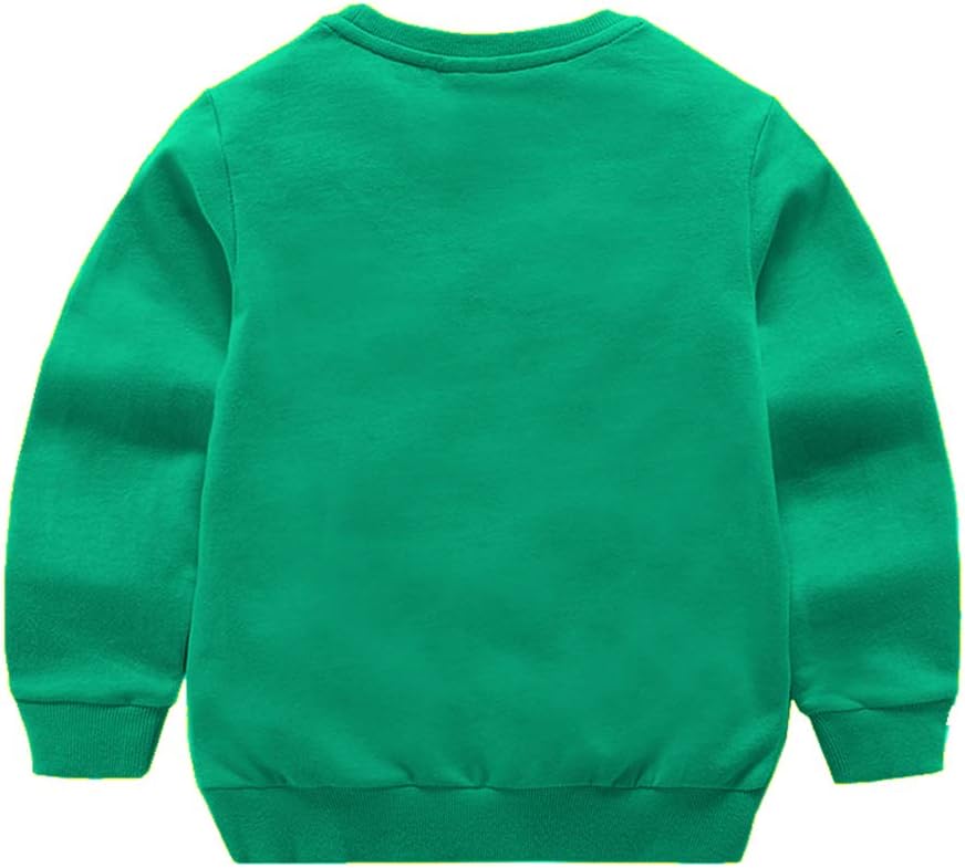 DCUTERQ Boys' Crewneck Thin Sweatshirt Girls Sport Long Sleeve Cotton Pullover Tops Kids Toddler Solid T-Shirt - Image 3