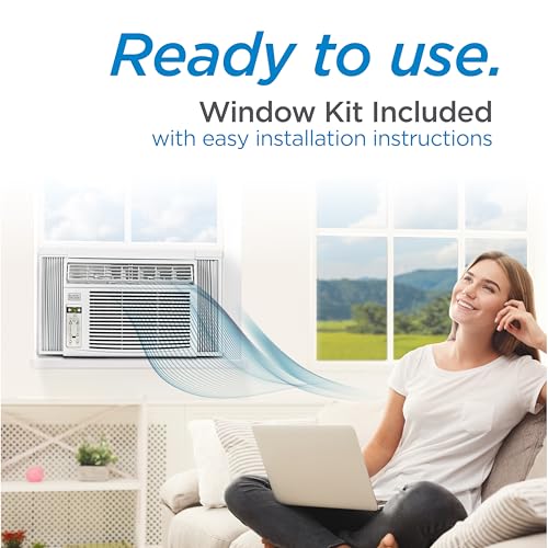 BLACK+DECKER BD10WT6 Window Air Conditioner with Remote Control, 10000 BTU, Cools Up to 450 Square Feet, White image 2