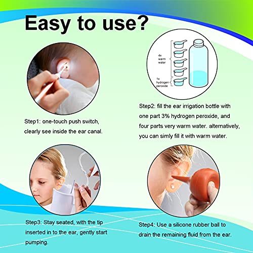 Qisxrovy LINGTUOD-A Ear Wax Removal Tool, Ear Cleaning Kits Safe Ear Irrigation Kit Ear Flush Kit thumb #5