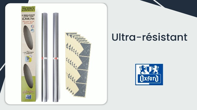 OXFORD Rouleau Couvre-Livres Le Bon Elève 45x1000cm PVC Lisse Epaisseur 8 100e Incolore Itg7034352 - 6