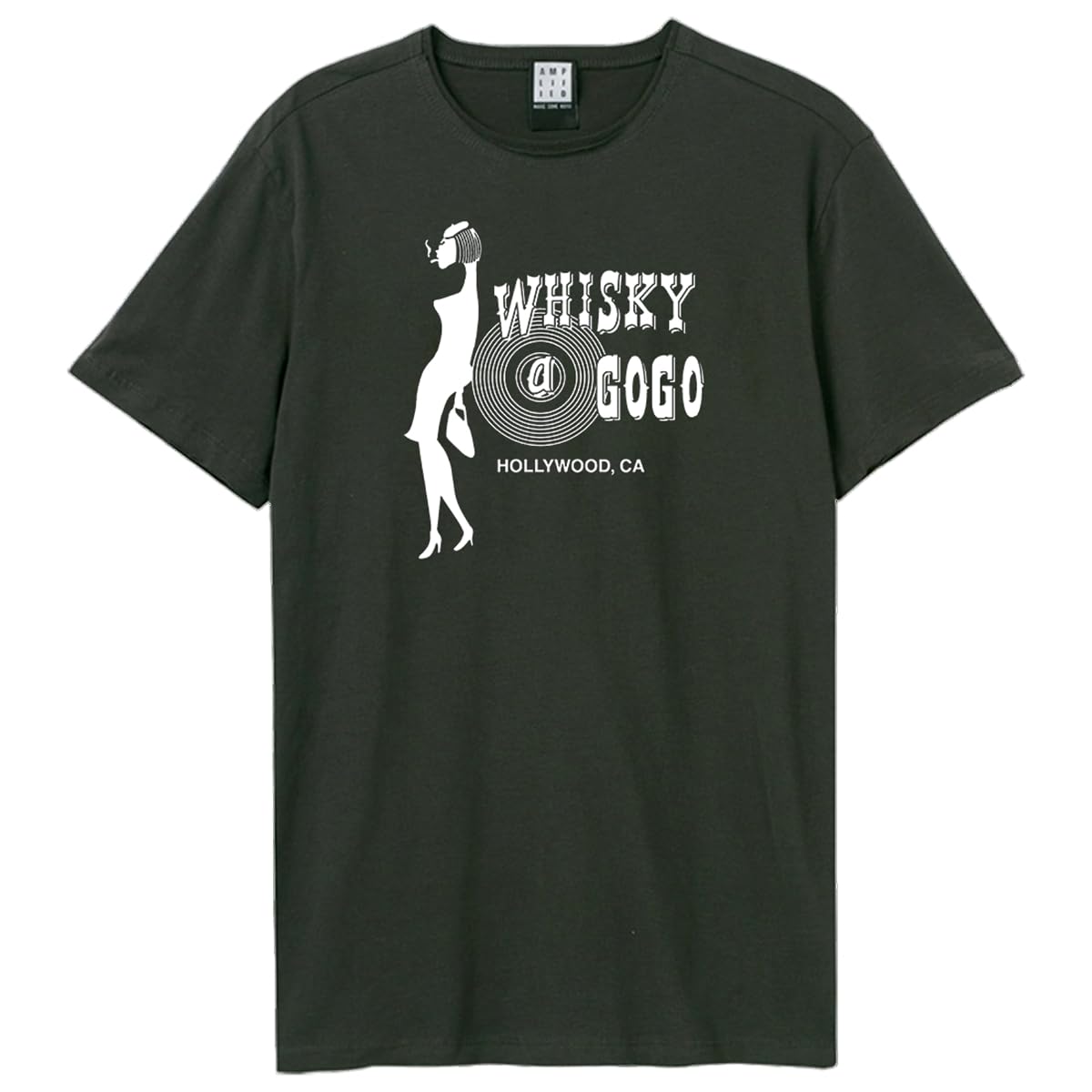 Amplified - Smokin' T-shirt dla mężczyzn/kobiet, uniseks (3XL) (węgiel drzewny), ciemny grafit (Holzkohle), 3XL