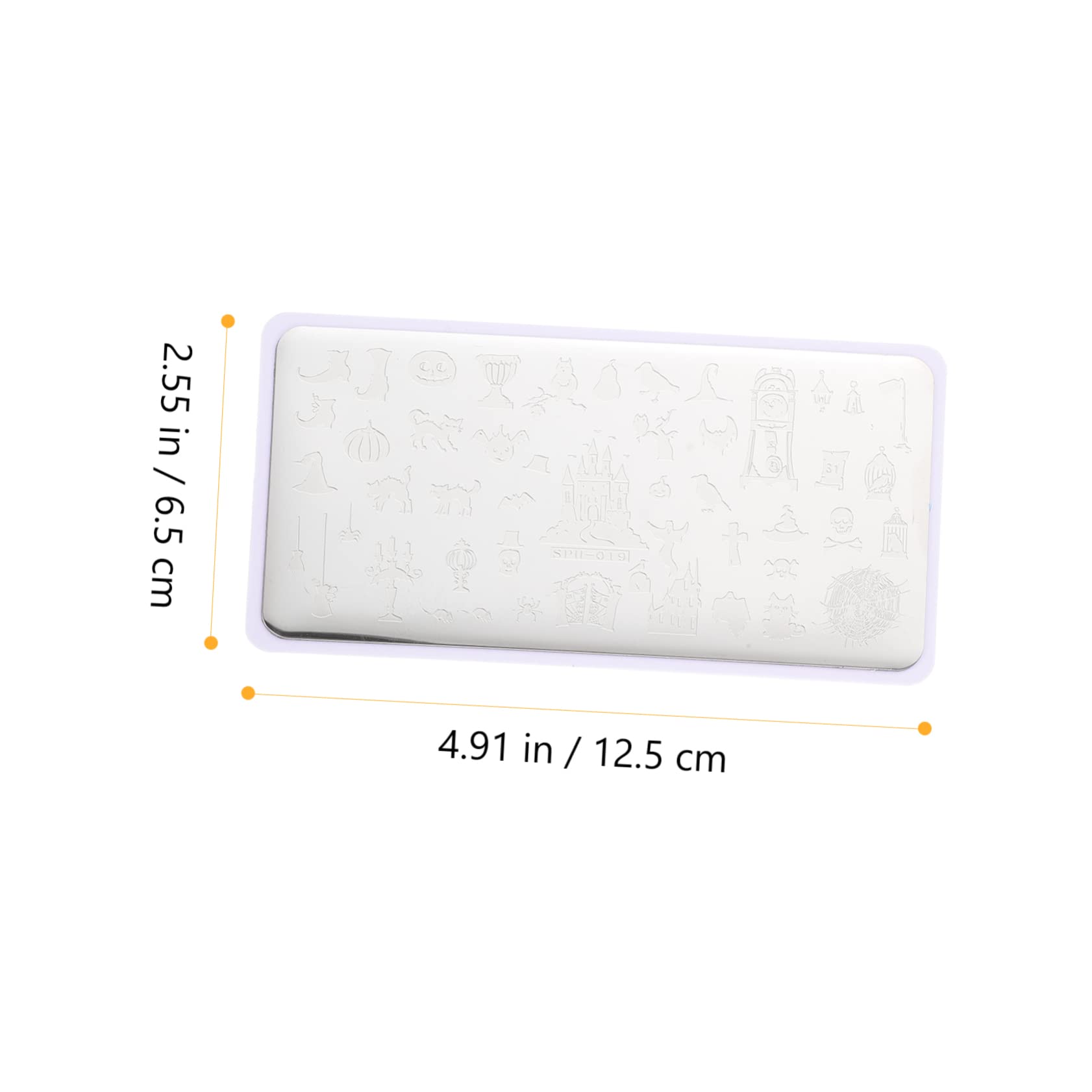 Healeved 8hojas Placas De Estampado De Uñas Para Halloween Plantillas De De Uñas Para Manicura Para Principiantes y Profesionales Inoxidable