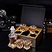 Whiskey Decanter Set with Glasses, KANARS 27oz Crystal Liquor Decanter In Luxury Gift Box for Bourbon Alcohol Cognac Scotch Brandy, Unique Men Gift for Housewarming Father's Day Wedding