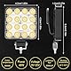 innislink 4 Stück LED Arbeitsscheinwerfer, 48W led Rückfahrscheinwerfer, wasserdicht IP67 Zusatzscheinwerfer Traktor, 6000k 3000lm Quadrat Scheinwerfer für Bagger, Schlepper, Gabelstapler, ATV, LKW