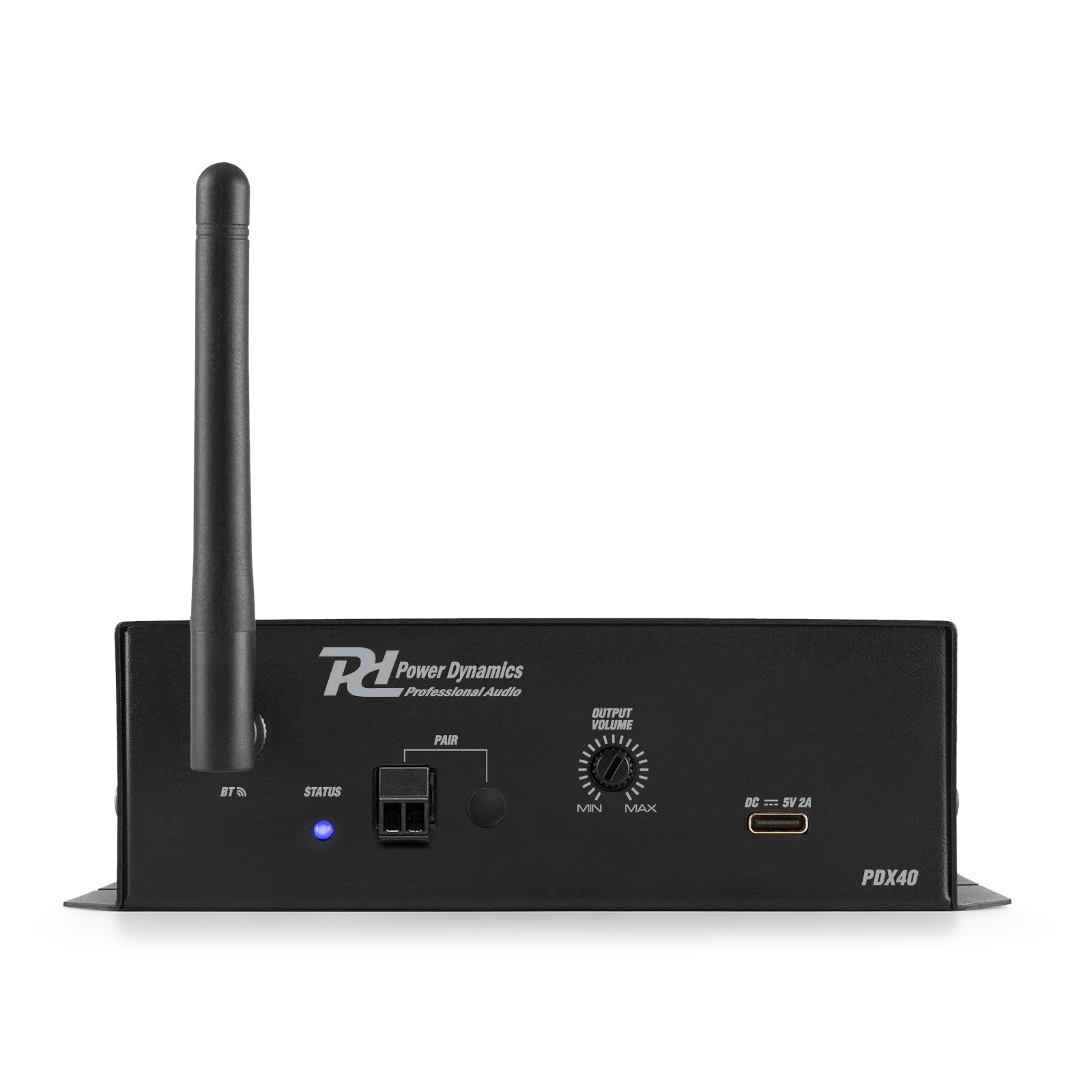 Power Dynamics PDX40 - Récepteur Bluetooth 5.0 Stéréo Pro Audio | Sorties XLR & Jack 6,3 mm | Streaming sans Fil Haute Qualité | DJ, Bars, Installations Fixes