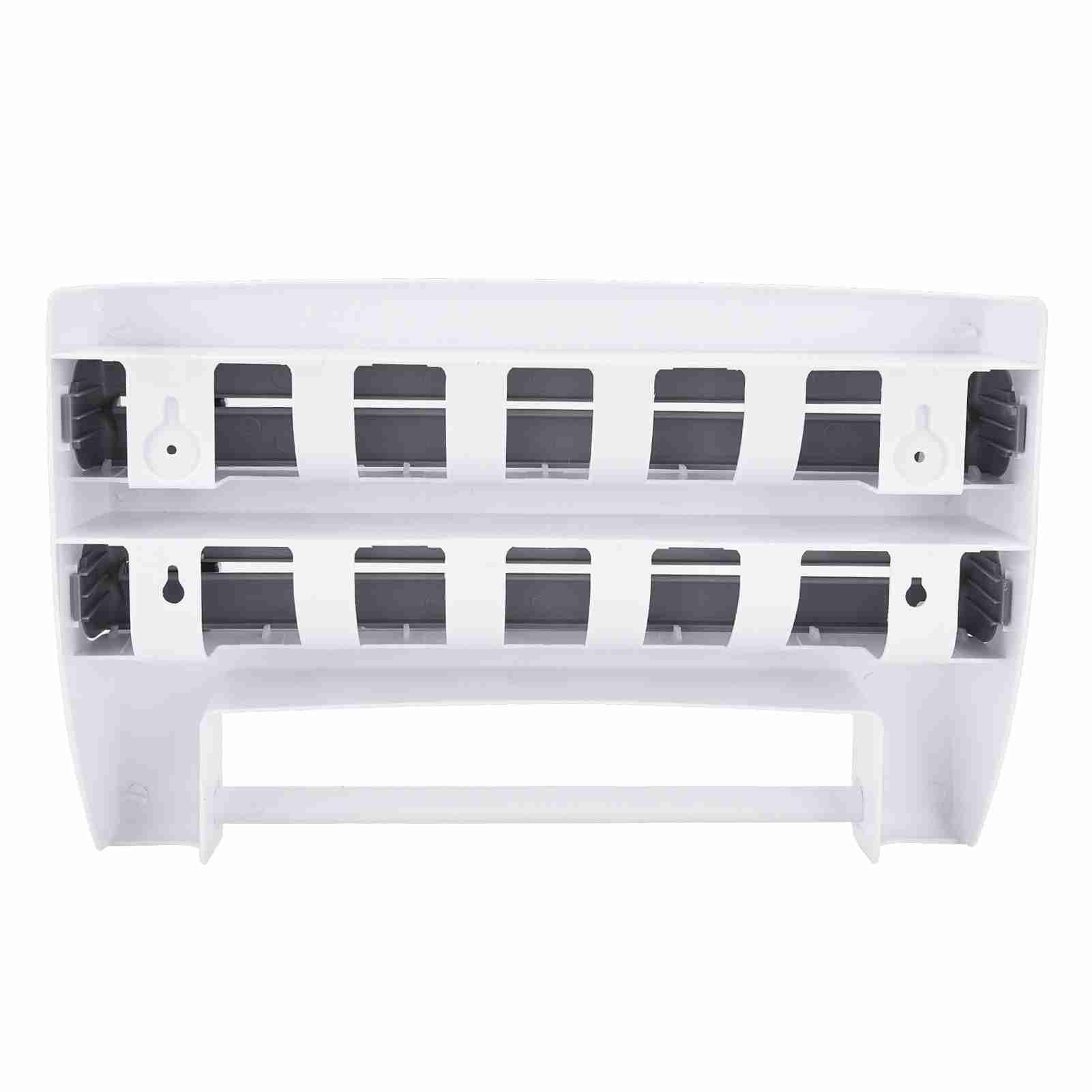 Portarrollos de Pared con Estante Portarrollos de Cocina Porta Rollos con Cortador de Papel de Aluminio Portarrollos de Papel para Rollo de Cocina Papel de Aluminio Película Adhesiva