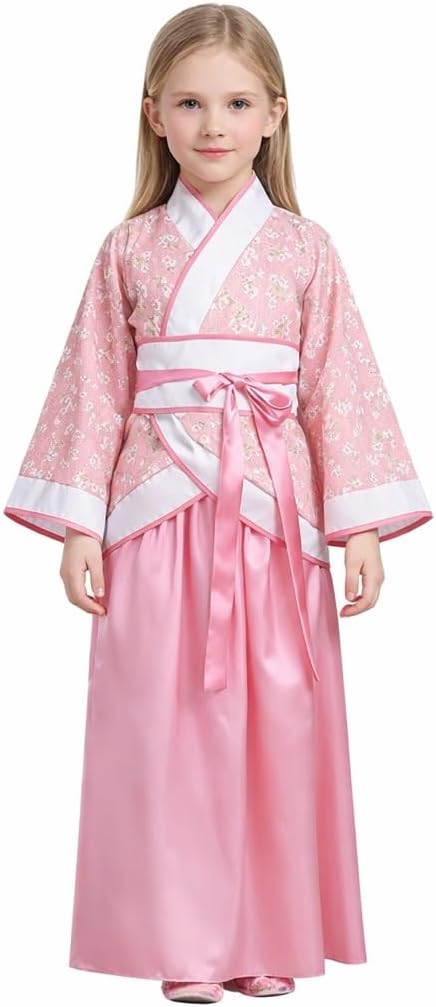 Lazutom Girls' Ancient Chinese Traditional Hanfu Dress Fancy Costume for Christmas Parties Carnival