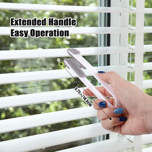 Image of Window Cleaner Tool with 6pcs Brushes, Blind Cleaner Duster Tool Washing Equipment Duster Brush for Window Shutters Car Vents Ceiling Fan Air Conditioner