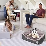 PUPPBUDD-Dog-Beds-for-Medium-Dogs-Rectangle-Washable-Dog-Bed-Comfortable-and-Breathable-Pet-Sofa-Warming-Orthopedic-Dog-Bed-for-Medium-Dogs