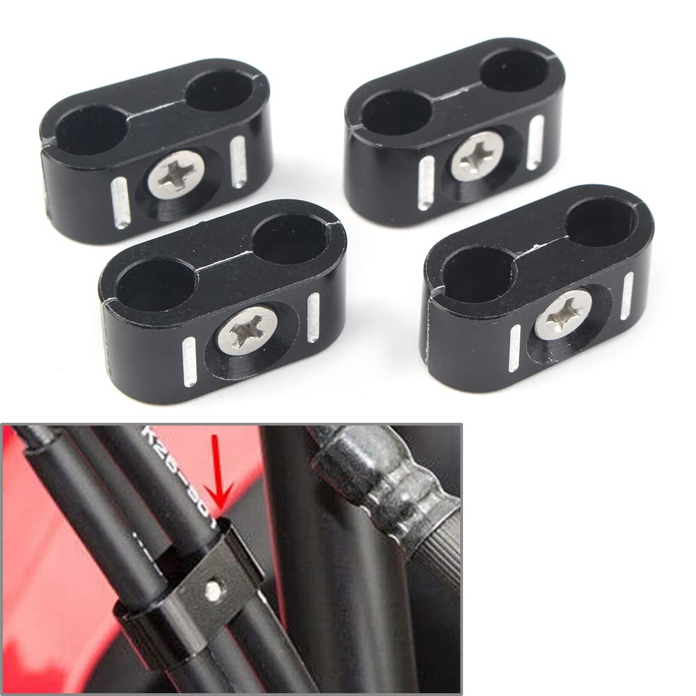 SIKUAI 4 x Motorcycle Brake Throttle Cable Wire line Clips