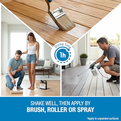 Image of Rain Guard Wood Sealer Concentrate | Makes 2 Gallon | Protects Wood from Water Damage, Rotting, and Stains | Water Based Silane /Siloxane | Eco-Friendly | VOC-Free | Natural Finish