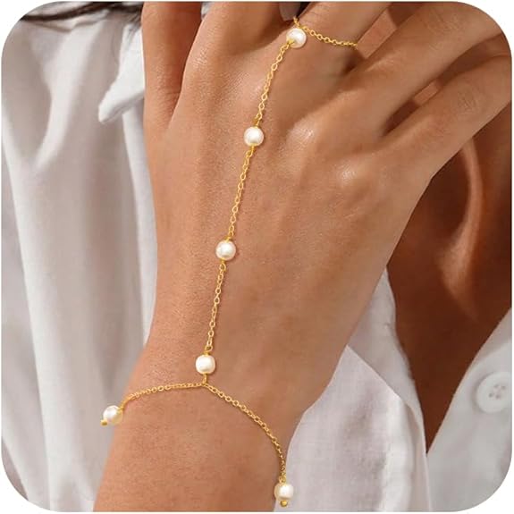 Bracelet for Women - Dainty Stack Bracelets Trendy Adjustable 14K Gold Plated Thin Paperclip Bead Box Satellite Figaro Cuban Link Chain Bracelet Set for Women Waterproof Jewelry Gift