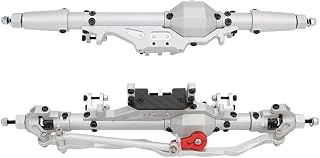 RC Crawler Axle, RC Front Rear Axle Accessory Compatible with Axial Wraith RR10 1/10 RC Climbing Car(Silver)