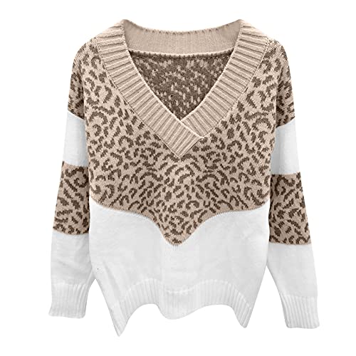 Briskorry Dames kleur strepen Knit Sweater Colorblock V-hals pullover imitatie nertsfluweel sweater fluffy stijlvolle gebreide trui gebreide top lange mouwen sweater - Image 4