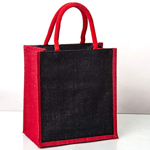 Image of H&B Jute bag for lunch box -bag for tiffin, bags for men, bags for women, bags for kids, jute bags for office, lunch bag, bags for girls - ZIP, BOTTLE HOLDER - Circle