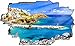 Produktbild DesFoli Urlaub Beach Kroatien 3D Look Wandtattoo 70 x 115 cm Wanddurchbruch Wandbild Sticker Aufkleber C461