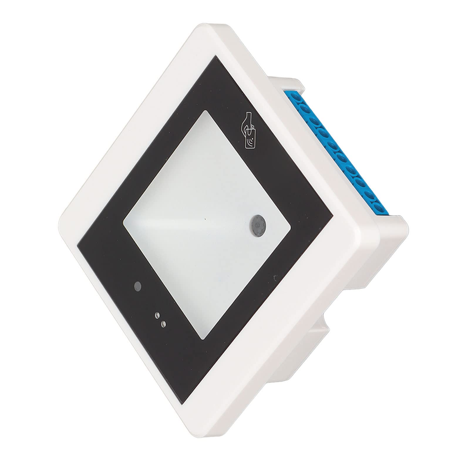 Lector de Código de Barras QR 1D 2D para Administración Administrativa de Control de Acceso Al Salón con Aviso de Timbre, Conexión IP, 1 Escáner (R35C Blanco)
