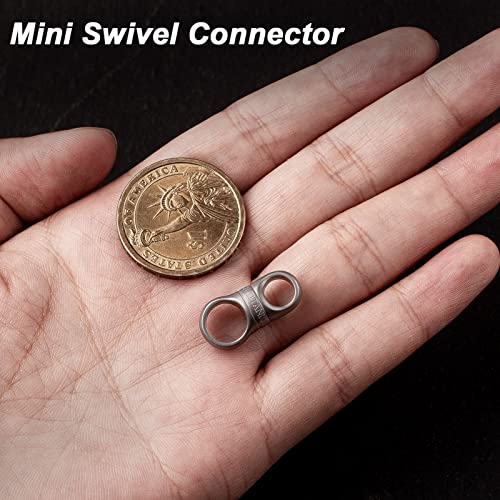 Fegve Titanium Swivel Small Key Ring, Key Chain Rings Heavy Duty Keychain For Men And Woman #TOP1