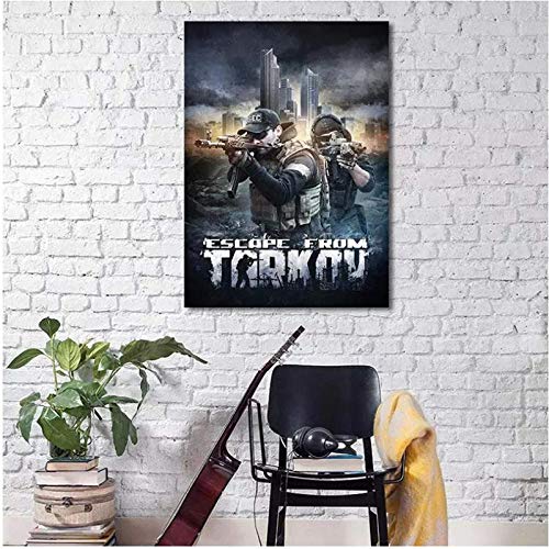 QQWERタルコフからの脱出ゲームポスターウォールアートウォールポスター、デコリビングルーム、ウォールピクチャー、フレームなし50x70cm（20"×28" [2]