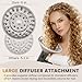 Chivixe Large Diffuser Attachment for Shark SpeedStyle, for Shark Speed Style Pro/Pro Flex Hair Dryer HD300 Series, Upgraded Bigger Diffuser for Dryer Faster and Define Curls Wavy Coily Hair