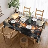 Matériaux de haute qualité : la nappe London Color Taxi est composée à 100 % de fibres de polyester, ce qui la rend facile d'entretien et durable, et un choix idéal pour protéger et décorer votre table à manger.