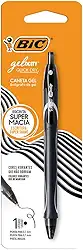 BIC, Caneta em Gel, Gelocity, Quick Dry, Ponta Fina, Preto, 1 Unidade