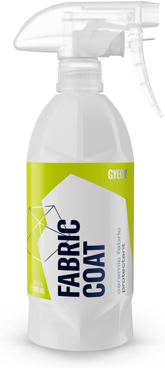 Gyeon Quartz Fabric Coat Super‑Hydrophobic UV‑Resistant Ceramic Textile Protectant for Upholstery Carpet Convertible Tops Stain Repellent Self‑Cleaning Long‑Lasting Protection