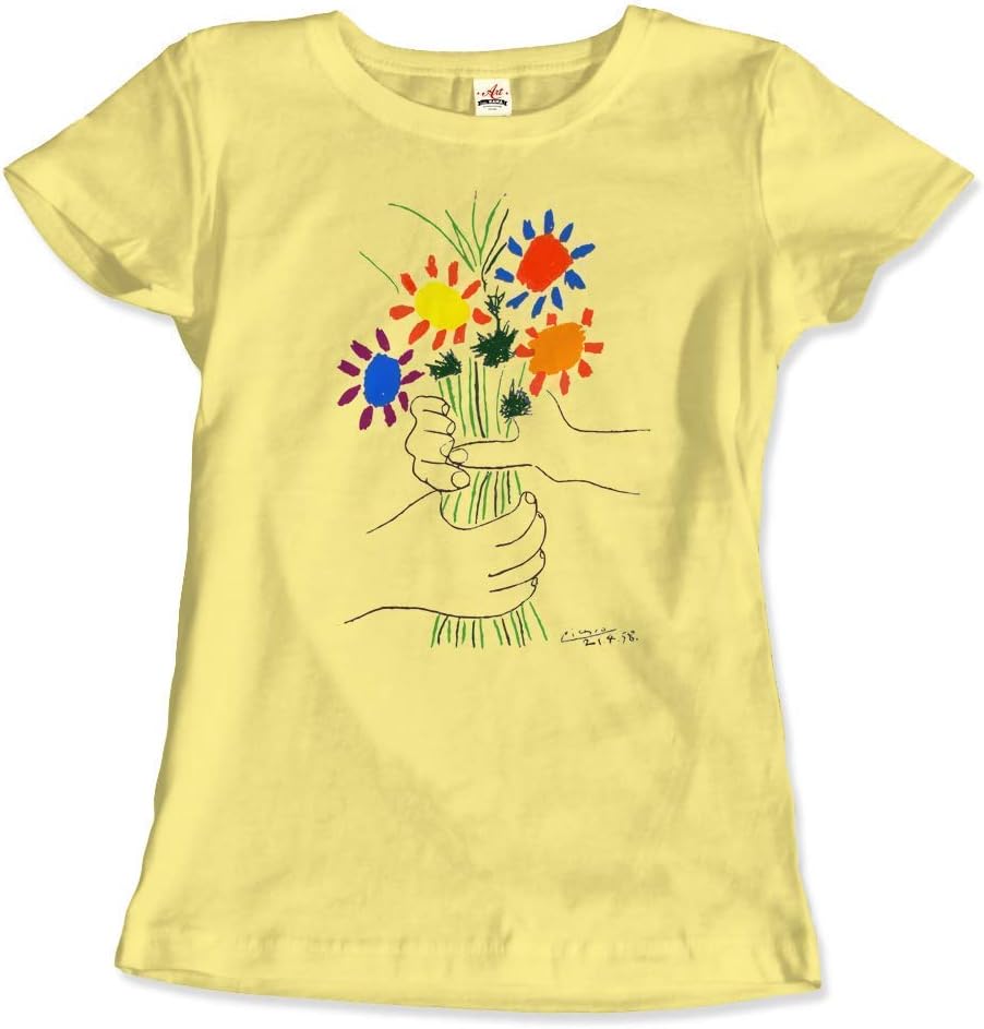 Bouquet of Peace 1958 Artwork T-Shirt (Adults, Kids, Short & Long Sleeve) White
