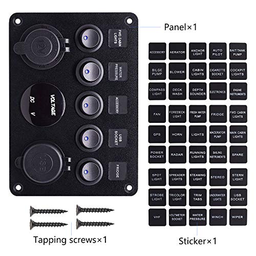 12V Pannello Interruttori Marine Barca
