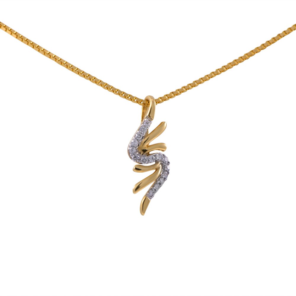 joyalukkas 18K Yellow Gold and Diamond Pendant-picture-7