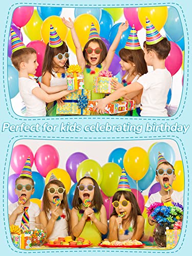 Dunzy 12 Pairs Kids Cute Round Sunglasses Toddler Kids Sunglasses Bulk Round Retro Glasses for Boys Girls Party Outdoor Eyewear, Age 3-10 7