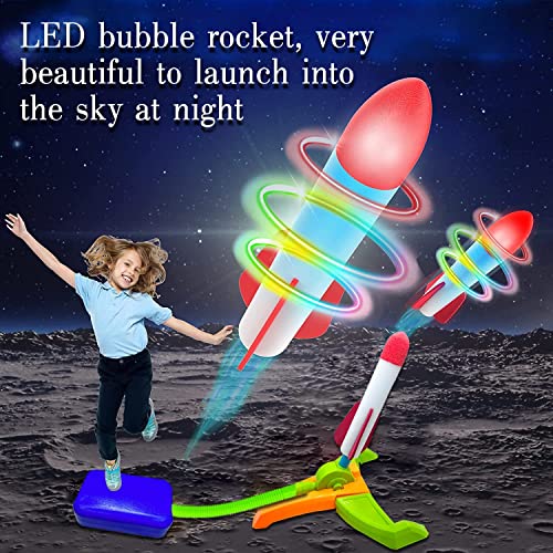 Doueurel Foam Rocket Launcher Kids,Shoots Up To 100 Feet 3 Catapult Foam Rockets And Sturdy Launcher Stand thumb #3