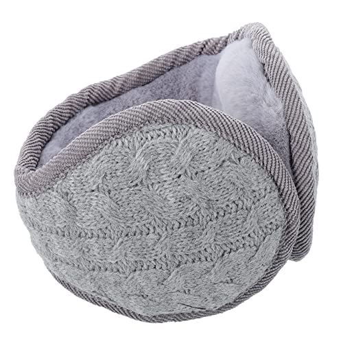 LIFKOME Comfortable Knitted Cotton Earmuff Winter Ear Muffs Ear Puff Ear Warmer for Outdoor Activities