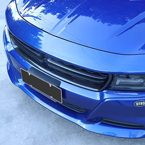 Image of Voodonala for Charger ABS Carbon Fiber Front Grille Inserts for 2015-2020 Dodge Charger, 2pcs